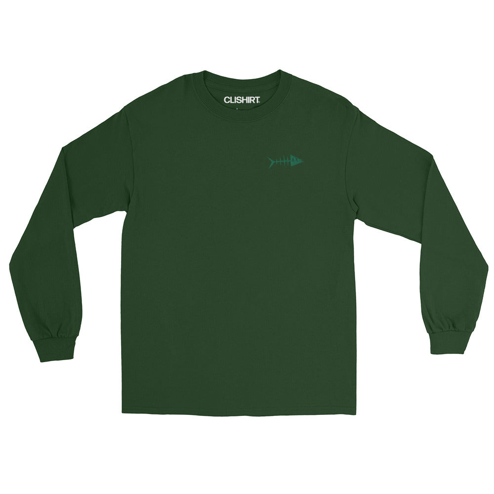 Clishirt© Green Fish Men’s Long Sleeve Shirt