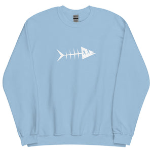 Clishirt© White Fish Unisex Sweatshirt