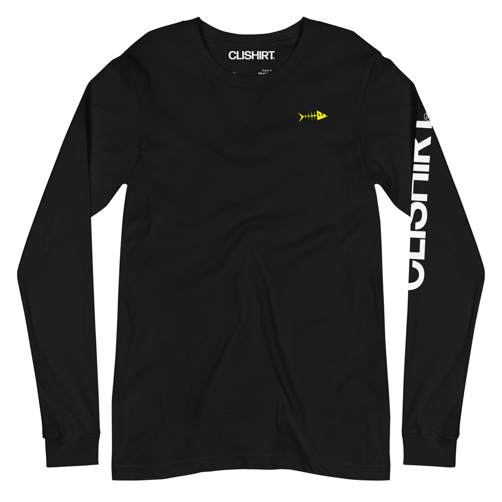 Clishirt© Yellow Fish Unisex Long Sleeve Tee