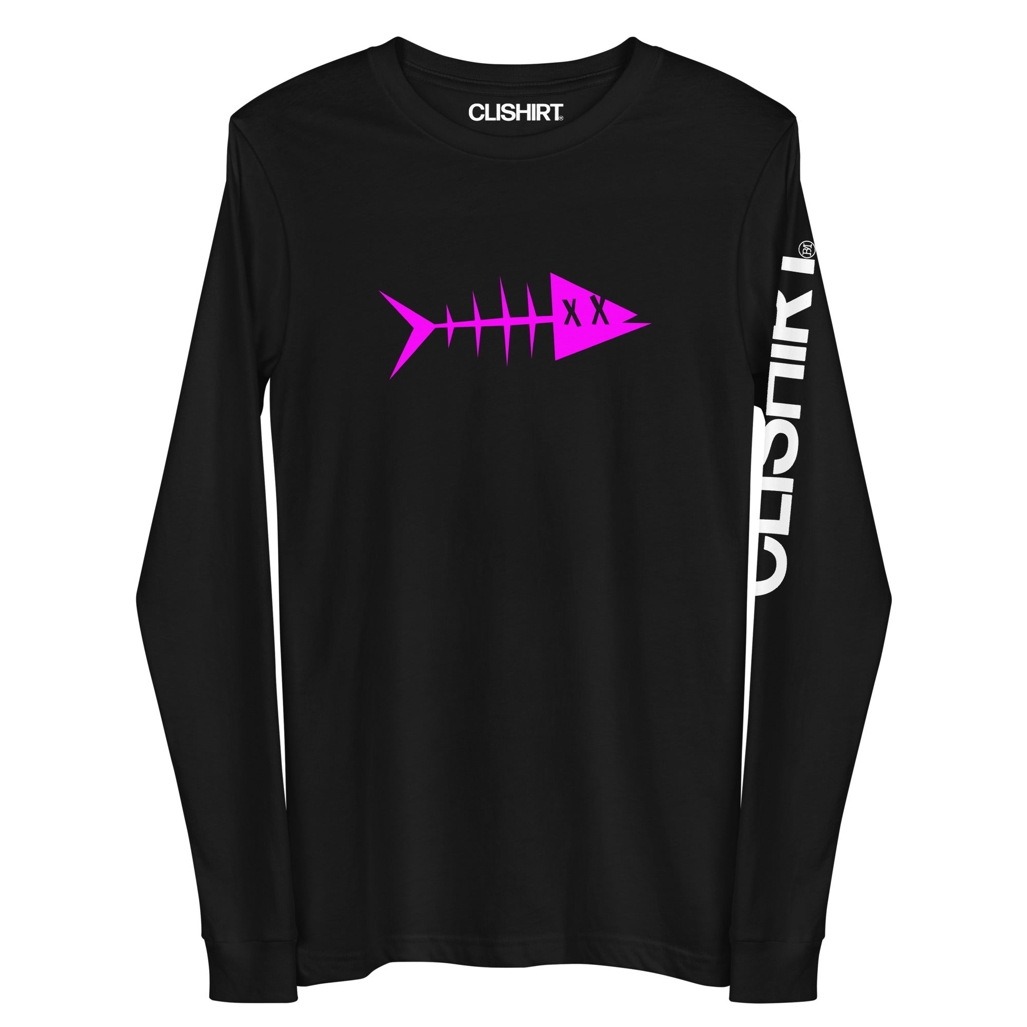 Clishirt© Magenta Fish Unisex Long Sleeve Tee