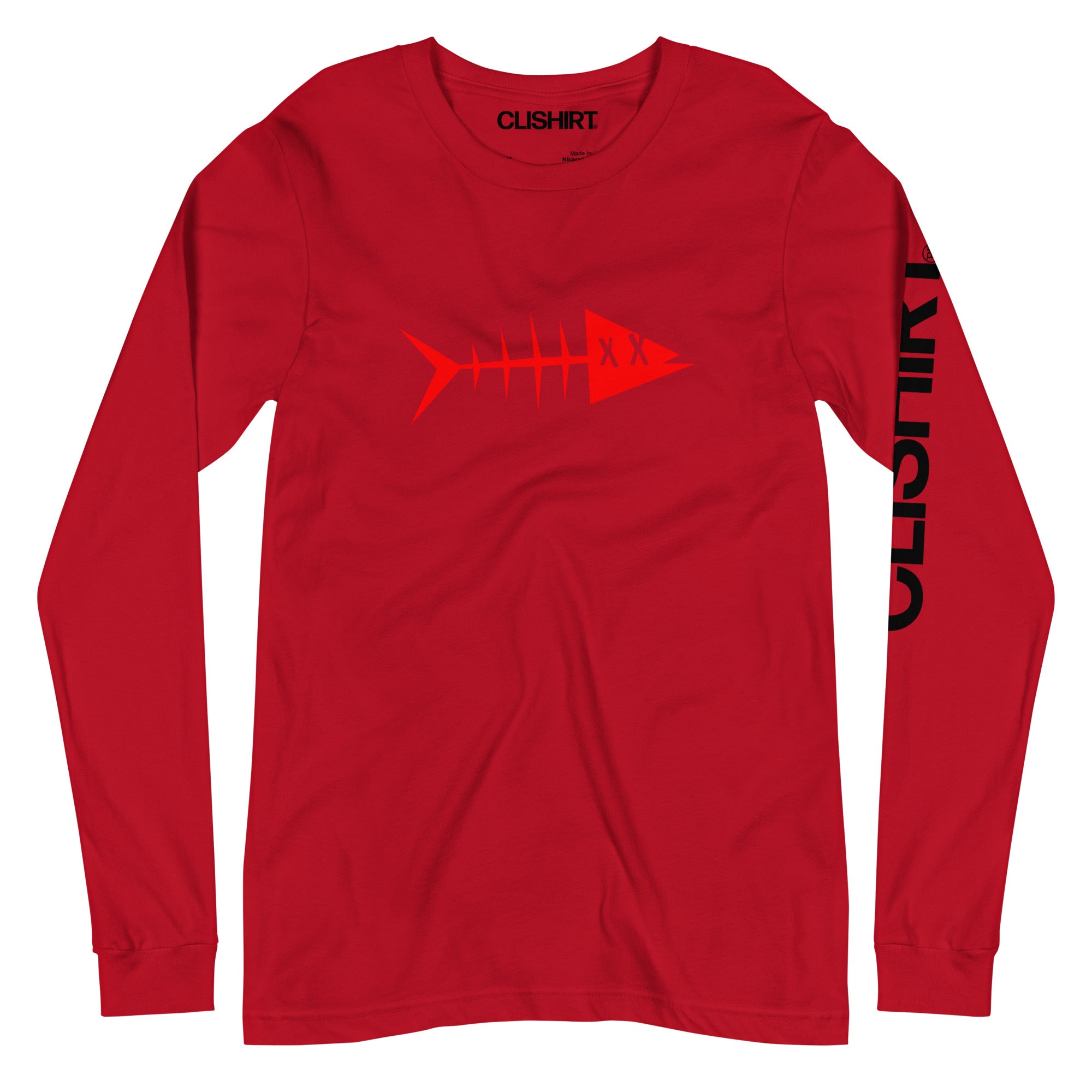 Clishirt© Red Fish Unisex Long Sleeve Tee