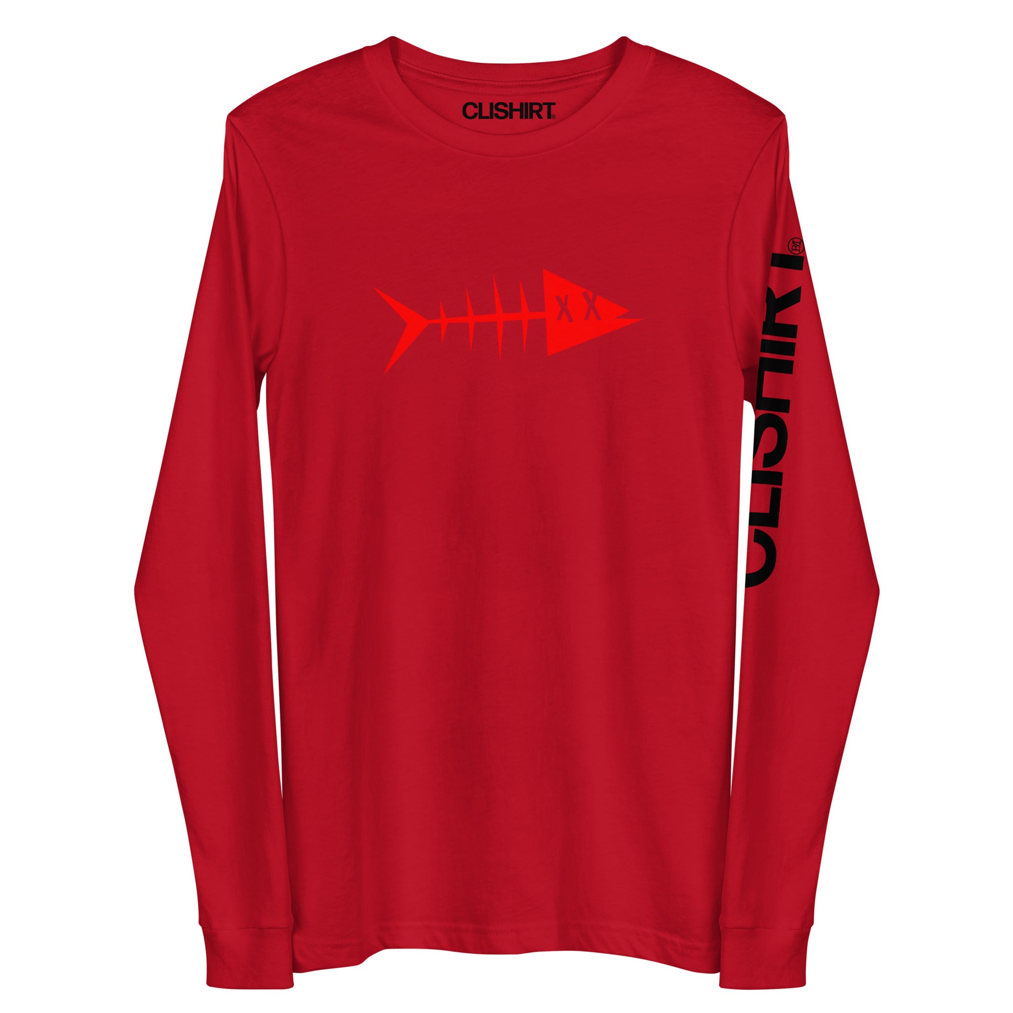 Clishirt© Red Fish Unisex Long Sleeve Tee