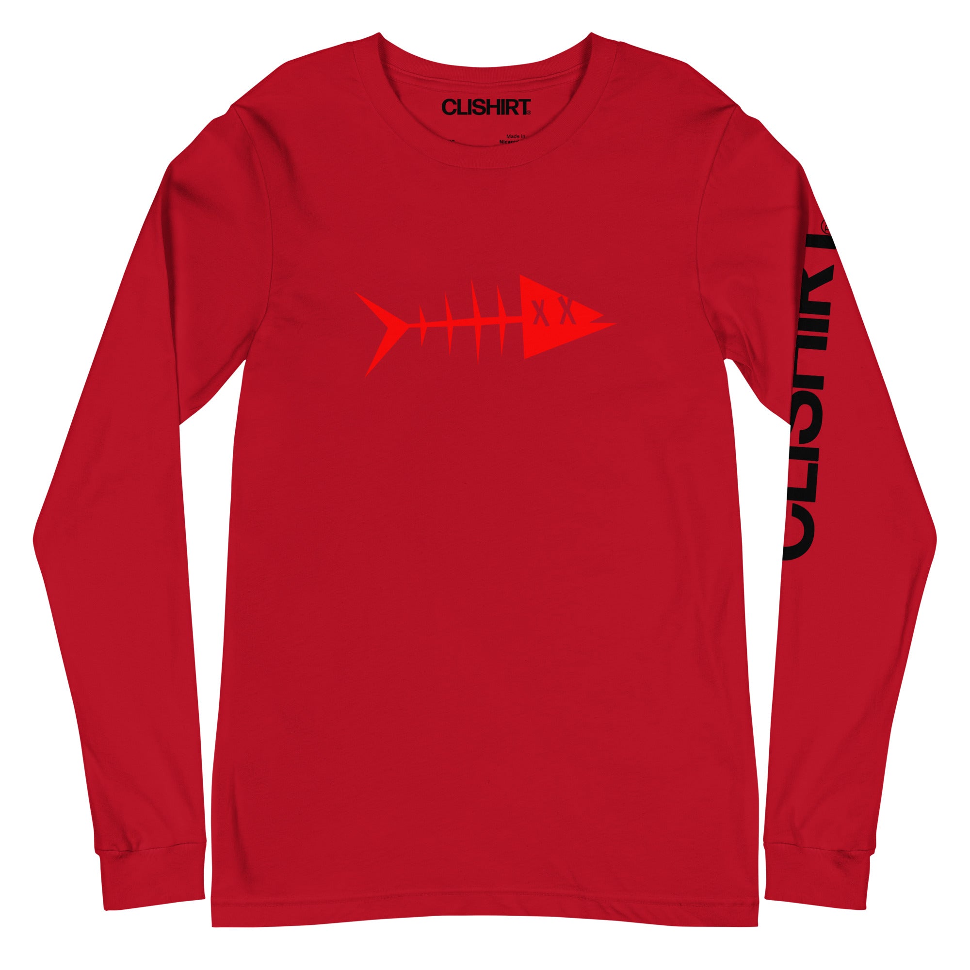 Clishirt© Red Fish Unisex Long Sleeve Tee