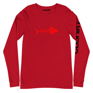 Clishirt© Red Fish Unisex Long Sleeve Tee