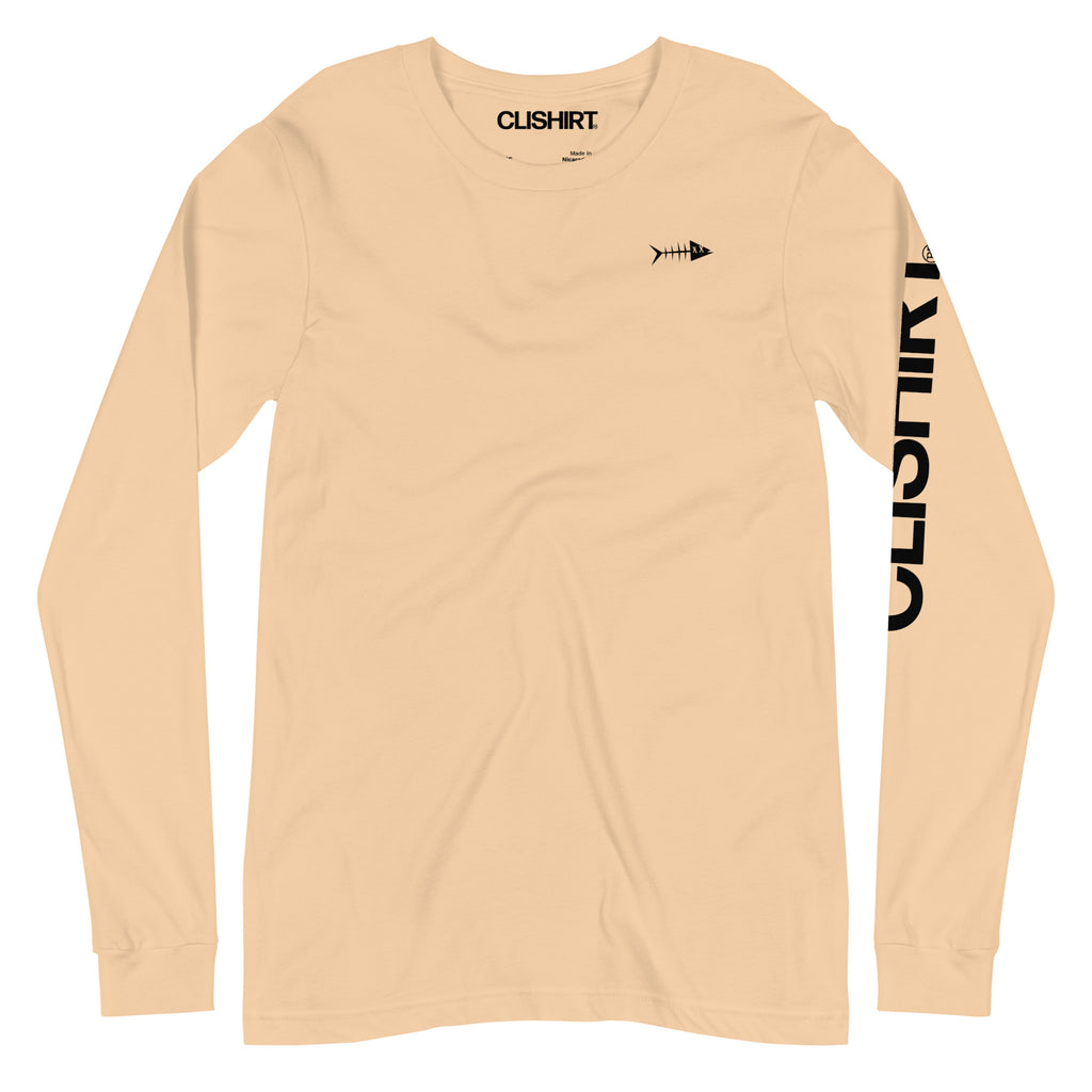 Clishirt© Black Fish Unisex Long Sleeve Tee