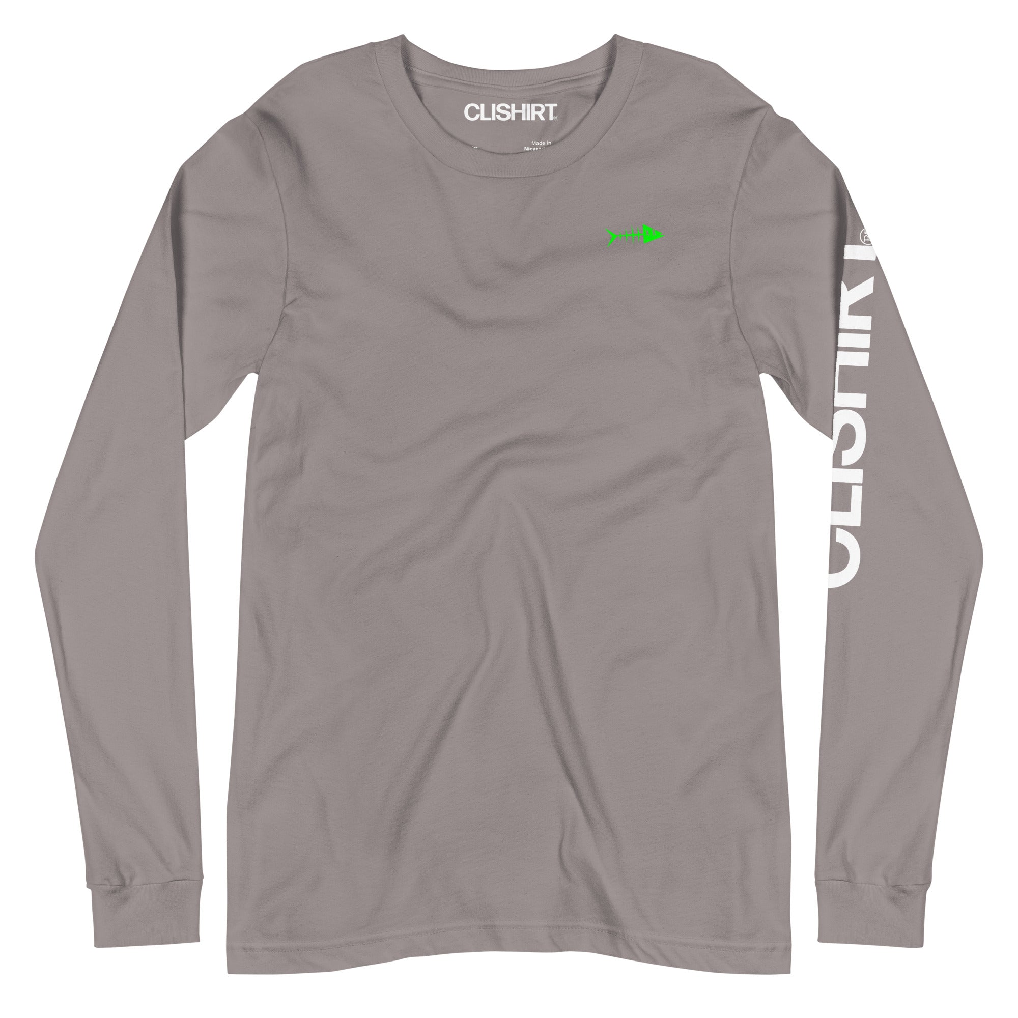 Clishirt© Green Fish Unisex Long Sleeve Tee