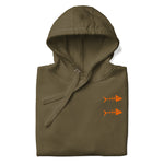 Clishirt© Orange Fish Unisex Hoodie