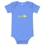 Clishirt© Yellow Fish Baby short sleeve one piece