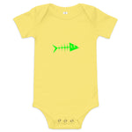 Clishirt© Green Fish Baby short sleeve one piece