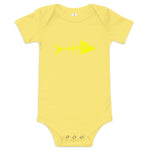 Clishirt© Yellow Fish Baby short sleeve one piece