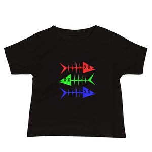 Clishirt© Red Green Blue Fish Baby Jersey Short Sleeve Tee