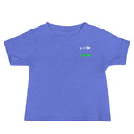 Clishirt© White Green Fish Baby Jersey Short Sleeve Tee
