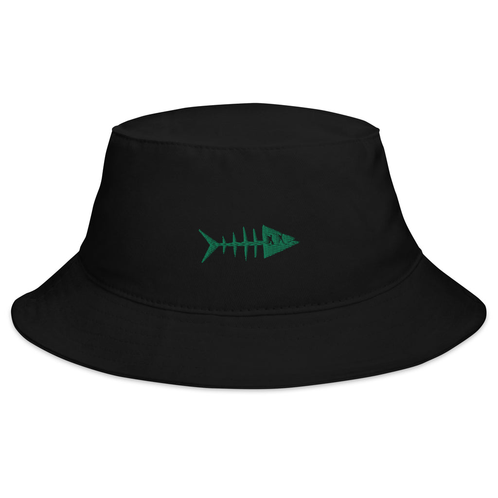 Clishirt© Embroidered Green Fish Bucket Hat