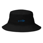 Clishirt© Embroidered Blue Fish Bucket Hat