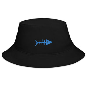 Clishirt© Embroidered Cyan Fish Bucket Hat
