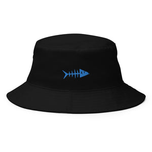 Clishirt© Embroidered Cyan Fish Bucket Hat