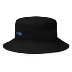 Clishirt© Embroidered Cyan Fish Bucket Hat