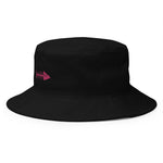Clishirt© Embroidered Magenta FishBucket Hat