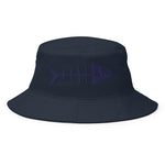 Clishirt© Embroidered Navy Fish Bucket Hat