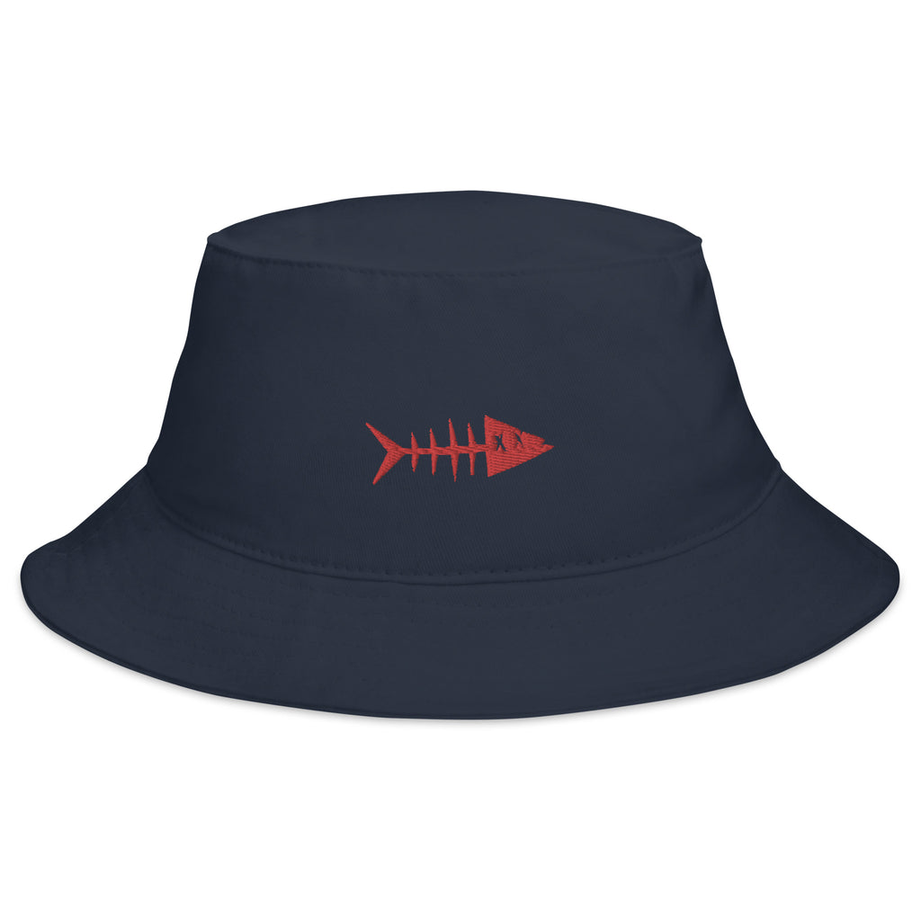 Clishirt© Embroidered Red Fish Bucket Hat