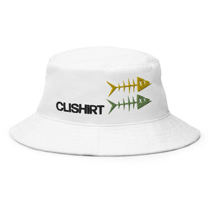Clishirt© Embroidered Yellow Green Fish Bucket Hat