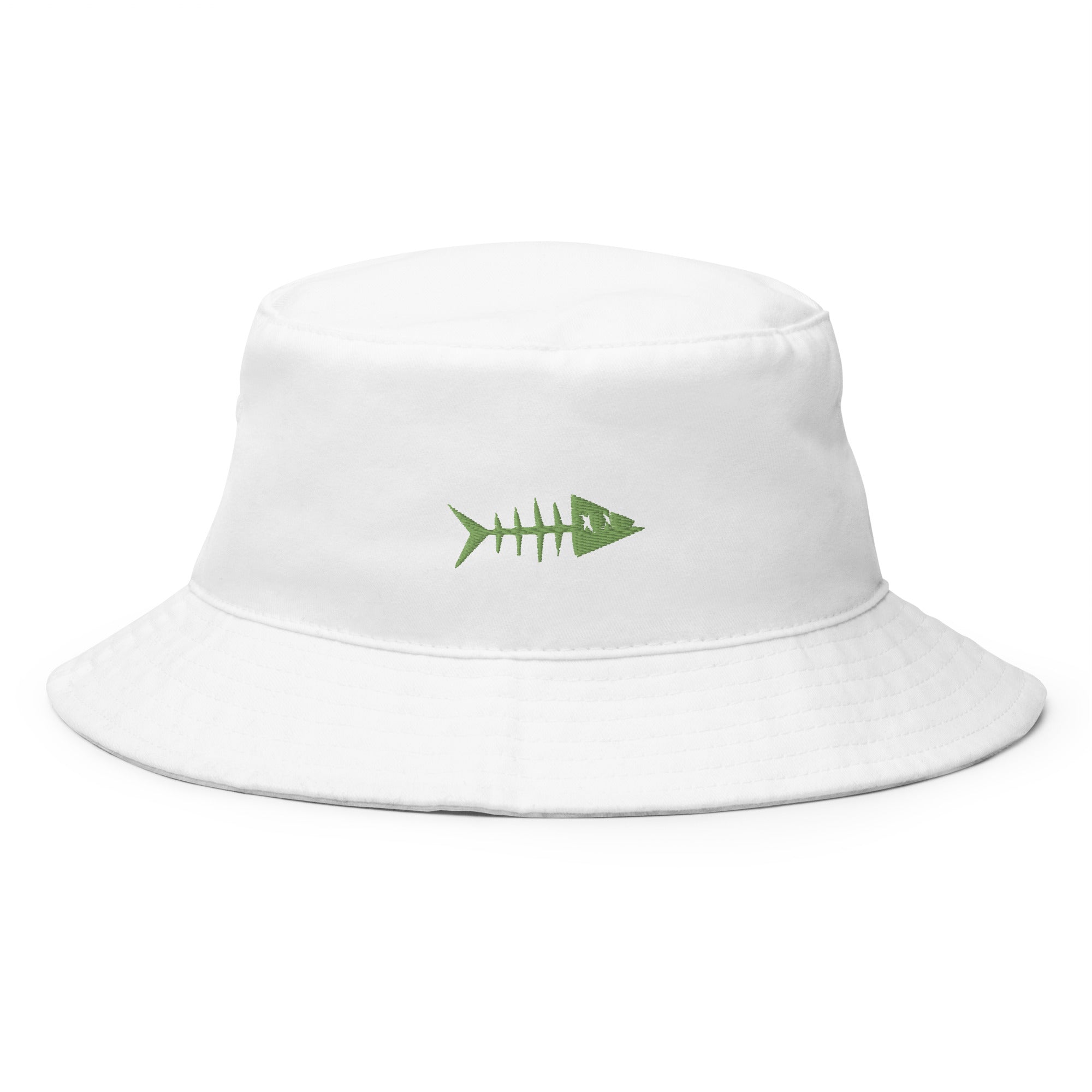 Clishirt© Embroidered Green Fish Bucket Hat
