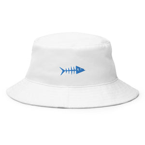 Clishirt© Embroidered Blue Fish Bucket Hat