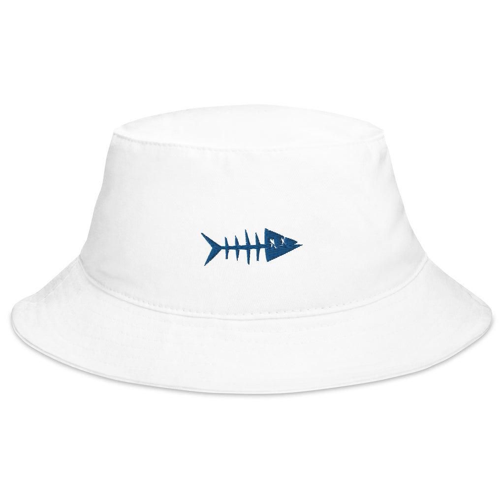 Clishirt© Embroidered Blue Fish Bucket Hat