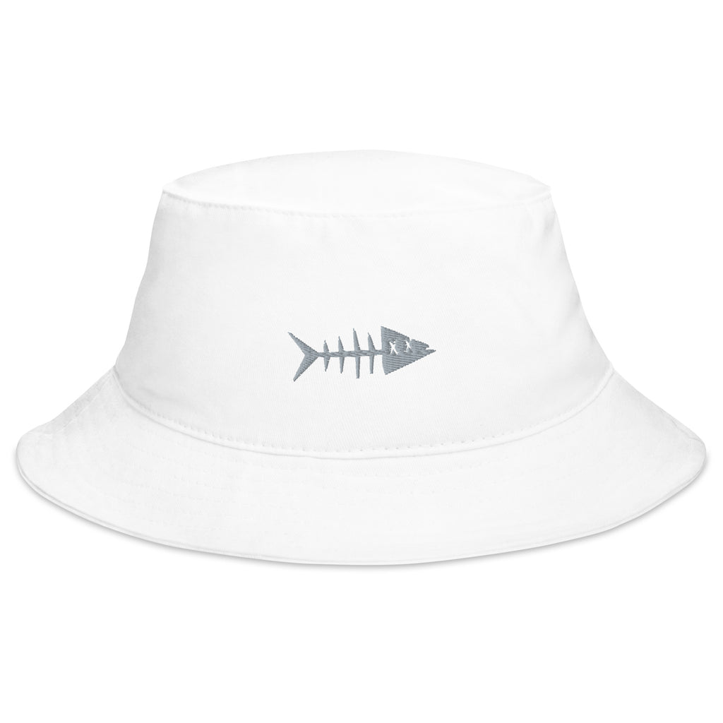 Clishirt© Embroidered Gray Fish Bucket Hat