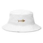 Clishirt© Embroidered Old Gold Fish Bucket Hat