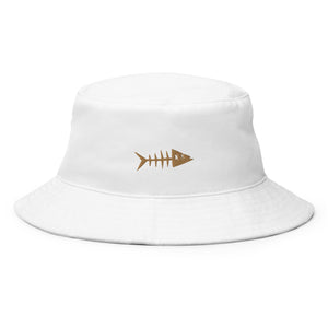 Clishirt© Embroidered Old Gold Fish Bucket Hat