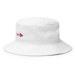Clishirt© Embroidered Magenta Fish Bucket Hat