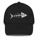 Clishirt© Embroidered White Fish Dad Hat