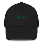 Clishirt© Embroidered Green Fish Dad hat