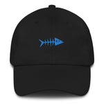 Clishirt© Embroidered Cyan Fish Dad hat
