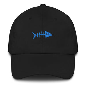Clishirt© Embroidered Cyan Fish Dad hat