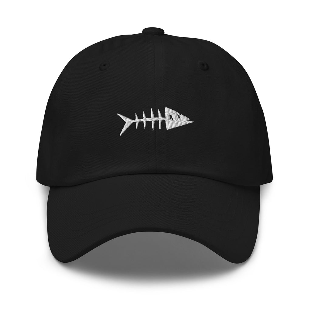 Clishirt© Embroidered White Fish Dad hat