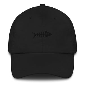 Clishirt© Embroidered Black Fish Dad hat
