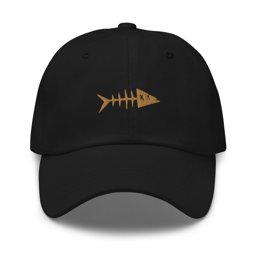 Clishirt© Embroidered Old Gold Fish Dad hat