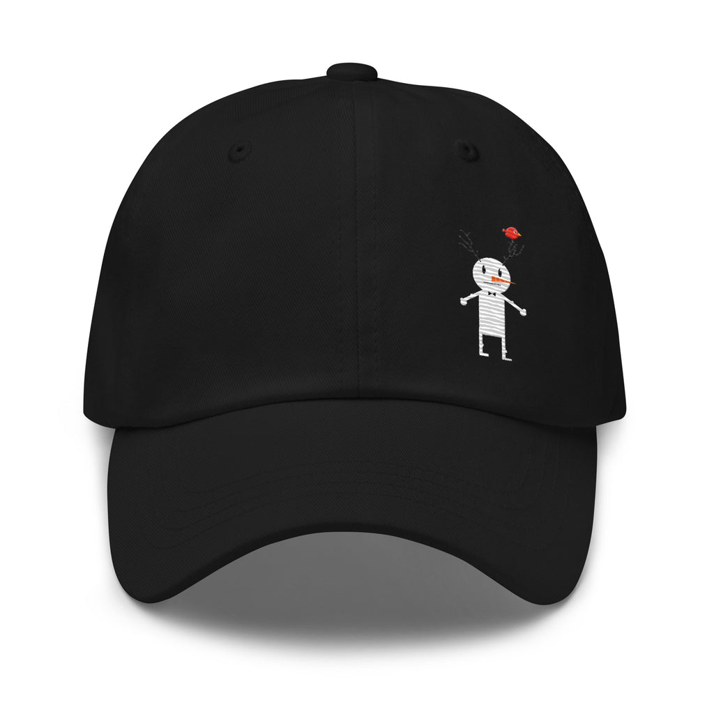 Clishirt© Embroidered Snow Man Illustration Dad hat