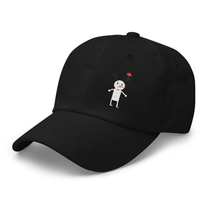 Clishirt© Embroidered Snow Man Illustration Dad hat
