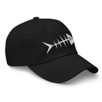 Clishirt© Embroidered White Fish Dad Hat