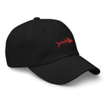 Clishirt© Embroidered Red Fish Dad hat