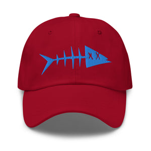 Clishirt© Embroidered Blue Fish Dad hat