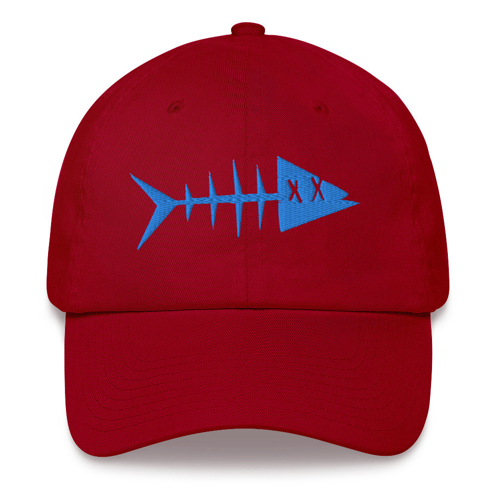Clishirt© Embroidered Blue Fish Dad hat