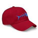 Clishirt© Embroidered Blue Fish Dad hat