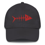 Clishirt© Embroidered Red Fish Dad hat