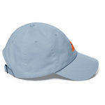 Clishirt© Multi Color Embroidered Dog Drinking Rain Illustration Dad hat