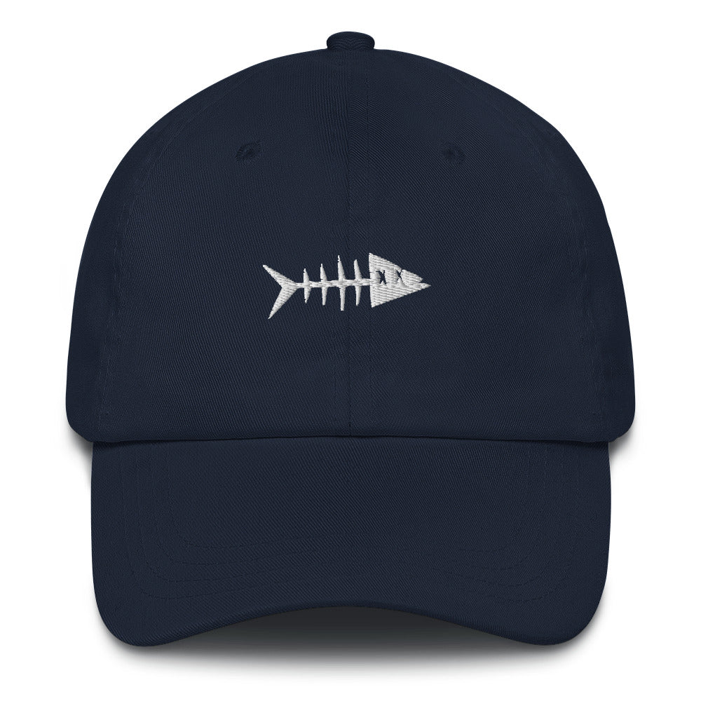 Clishirt© Embroidered White Fish Dad hat