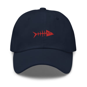 Clishirt© Embroidered Red Fish Dad hat